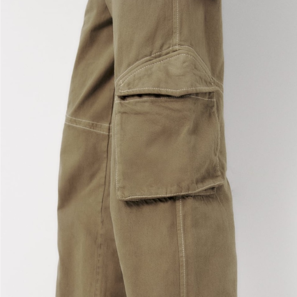 Zara cargo pants in light khaki - Picture 6 of 9